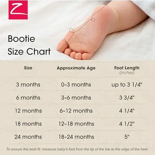 Zutano Organic Baby Booties Newborn Infant, Lost Baby Socks Solution, Unisex, Girl, Boy, 0-3, 3-6, 6-12, 12-18, 18-24 Months - 5