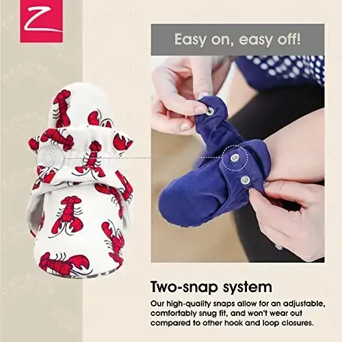Zutano Organic Baby Booties Newborn Infant, Lost Baby Socks Solution, Unisex, Girl, Boy, 0-3, 3-6, 6-12, 12-18, 18-24 Months - 3