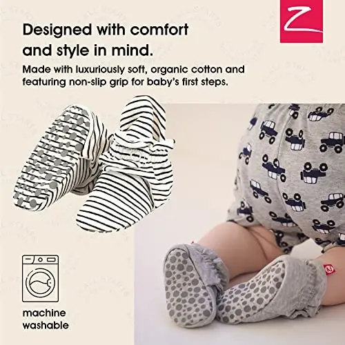 Zutano Organic Baby Booties Newborn Infant, Lost Baby Socks Solution, Unisex, Girl, Boy, 0-3, 3-6, 6-12, 12-18, 18-24 Months - 2