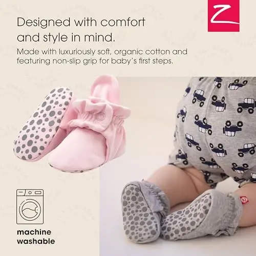 Zutano Organic Baby Booties Newborn Infant, Lost Baby Socks Solution, Unisex, Girl, Boy, 0-3, 3-6, 6-12, 12-18, 18-24 Months - 3