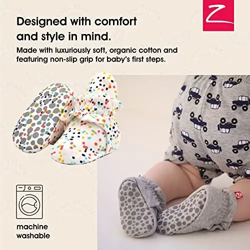Zutano Organic Baby Booties Newborn Infant, Lost Baby Socks Solution, Unisex, Girl, Boy, 0-3, 3-6, 6-12, 12-18, 18-24 Months - 2