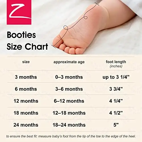 Zutano Organic Baby Booties Newborn Infant, Lost Baby Socks Solution, Unisex, Girl, Boy, 0-3, 3-6, 6-12, 12-18, 18-24 Months - 6