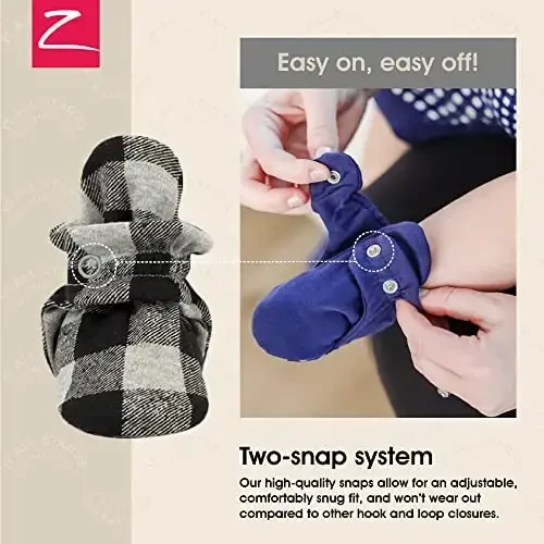 Zutano Organic Baby Booties Newborn Infant, Lost Baby Socks Solution, Unisex, Girl, Boy, 0-3, 3-6, 6-12, 12-18, 18-24 Months - 3