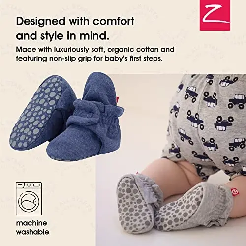 Zutano Organic Baby Booties Newborn Infant, Lost Baby Socks Solution, Unisex, Girl, Boy, 0-3, 3-6, 6-12, 12-18, 18-24 Months - 2