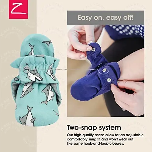 Zutano Organic Baby Booties Newborn Infant, Lost Baby Socks Solution, Unisex, Girl, Boy, 0-3, 3-6, 6-12, 12-18, 18-24 Months - 3