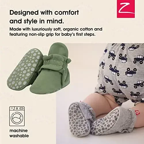 Zutano Organic Baby Booties Newborn Infant, Lost Baby Socks Solution, Unisex, Girl, Boy, 0-3, 3-6, 6-12, 12-18, 18-24 Months - ZUTANO (1)