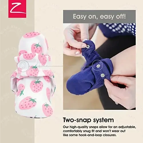 Zutano Organic Baby Booties Newborn Infant, Lost Baby Socks Solution, Unisex, Girl, Boy, 0-3, 3-6, 6-12, 12-18, 18-24 Months - 3