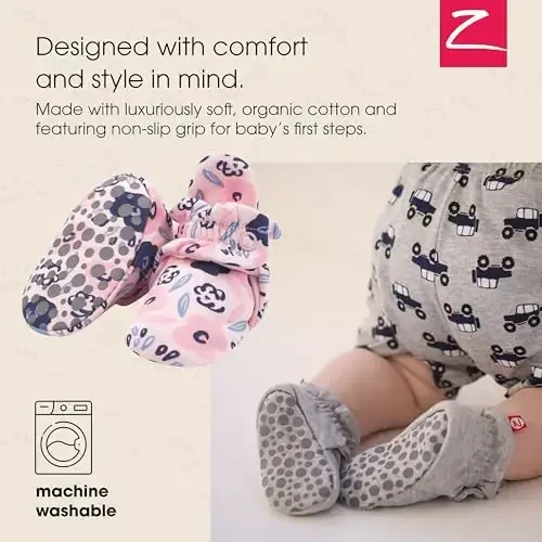 Zutano Organic Baby Booties Newborn Infant, Lost Baby Socks Solution, Unisex, Girl, Boy, 0-3, 3-6, 6-12, 12-18, 18-24 Months - ZUTANO (1)