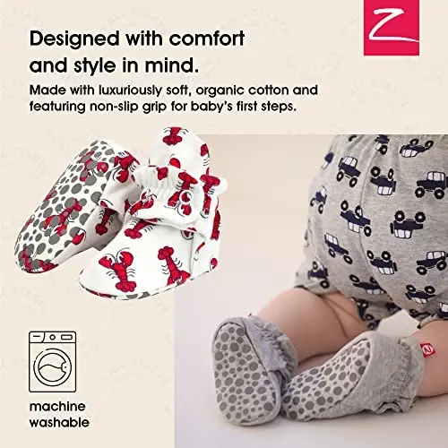 Zutano Organic Baby Booties Newborn Infant, Lost Baby Socks Solution, Unisex, Girl, Boy, 0-3, 3-6, 6-12, 12-18, 18-24 Months - ZUTANO (1)