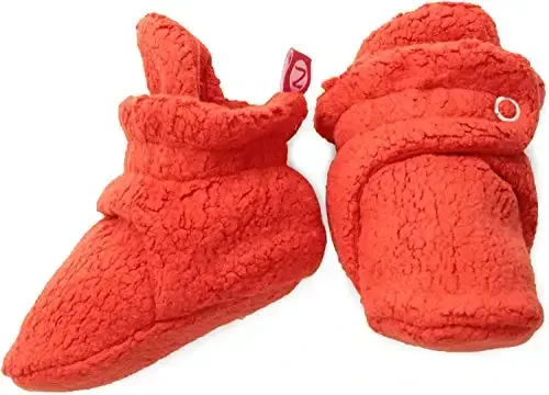 Zutano Unisex Fleece Baby Booties, Two Snap Closure, Newborn to 24 Months - ZUTANO