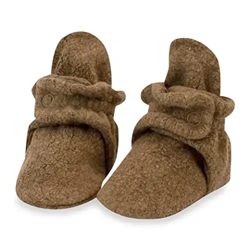 Zutano Unisex Fleece Baby Booties, Two Snap Closure, Newborn to 24 Months - ZUTANO