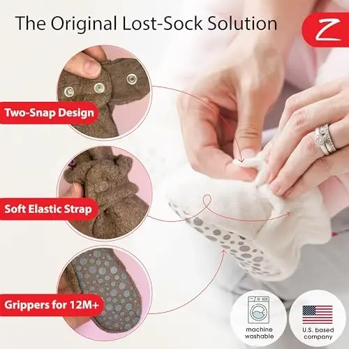 Zutano Unisex Fleece Baby Booties, Two Snap Closure, Newborn to 24 Months - 2