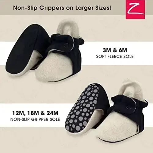 Zutano Unisex Fleece Chaqaloq Poyabzallari, Ikki Snap Yopilishi, Yangi Tug'ilgan chaqaloqdan 24 oygacha - ZUTANO (1)