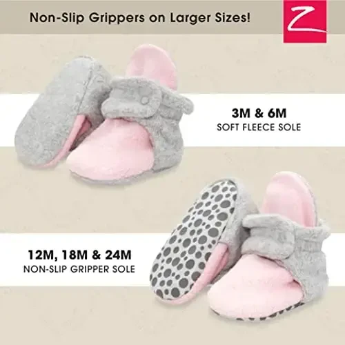 Zutano Unisex Fleece Baby Booties, Two Snap Closure, Newborn to 24 Months - ZUTANO (1)