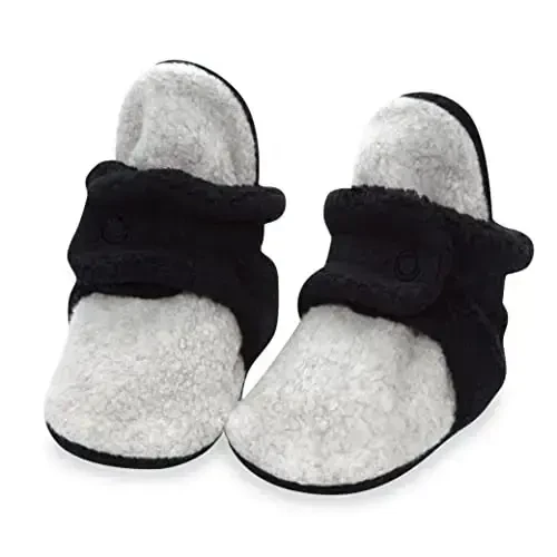 Zutano Unisex Fleece Baby Booties, Two Snap Closure, Newborn to 24 Months - ZUTANO