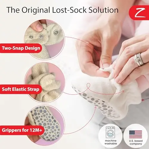 Zutano Baby Boys' Cozie Fleece Baby Booties With Grippers - ZUTANO (1)