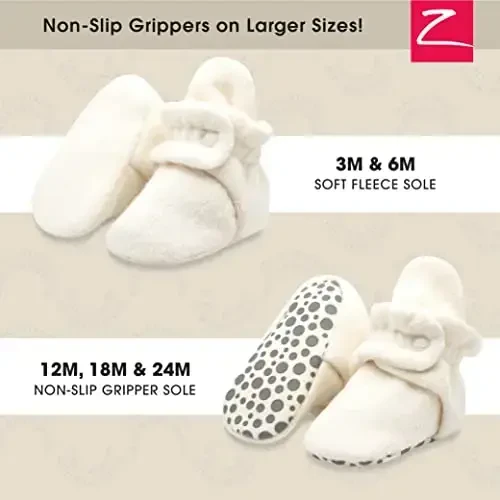 Zutano Unisex Fleece Baby Booties, Two Snap Closure, Newborn to 24 Months - 5