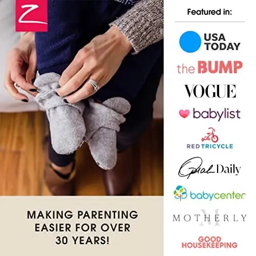 Zutano Unisex Fleece Baby Booties, Two Snap Closure, Newborn to 24 Months - 6