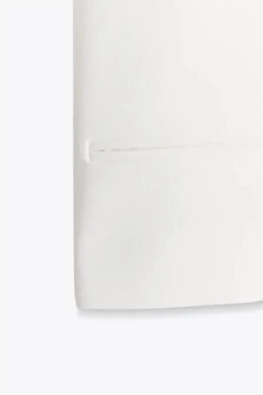 ZW COLLECTION CROP JACKET-Ecru - 5