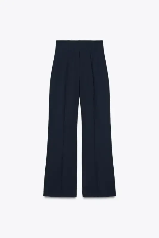 YÜKSEK BEL FERMUARLI PANTOLON ZW COLLECTION-LACİVERT - 2