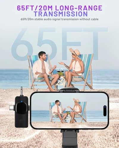 Zyerch 𝟮𝟬𝟮𝟰 3 in 1 Wireless Lavalier Microphones for iPhone, iPad, Android, Camera, 7-Hour Battery, Mini Microphone with Noise Reduction for Video Recording, Vlog, YouTube, TikTok - Zyerch (1)