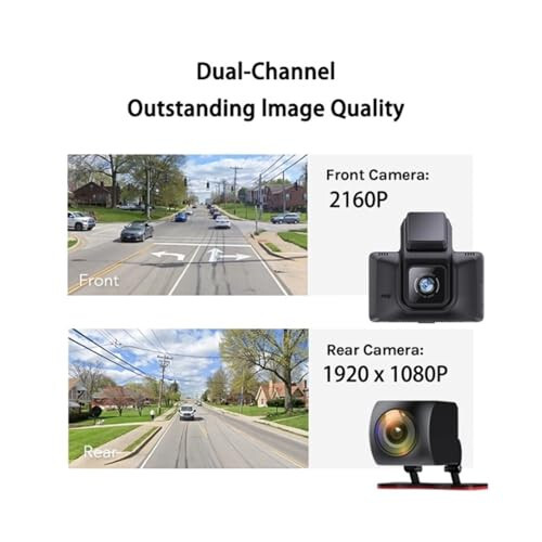 ZYKHPSYA Compatible for HIKVISION K5 Car DVR car Camera for Vehicle 3-inch Touch Screen 4K Dash Cam for car APP English Voice Control Dashcam(Size: None), laiyong1987 - 3