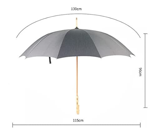 ZYUHARPER Umbrellas for Rain Umbrella Strong Frame Manual Open for Men's and Outdoor Women's Business Umbrellas for Rain umbrella - 2